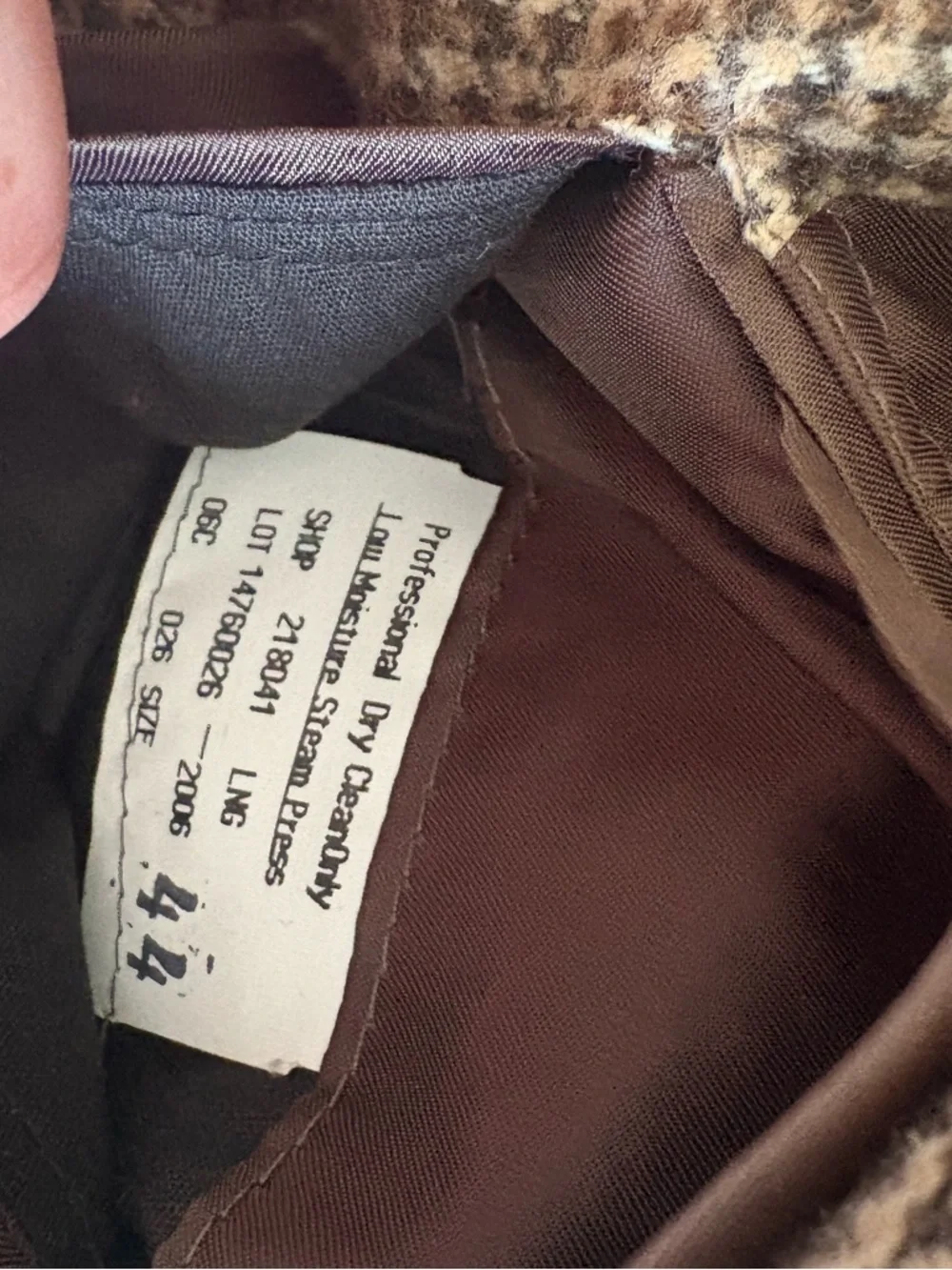 Brooks Brothers 44L 100% Camel Hair Sport Coat Glen Plaid Brown Gray USA Classic